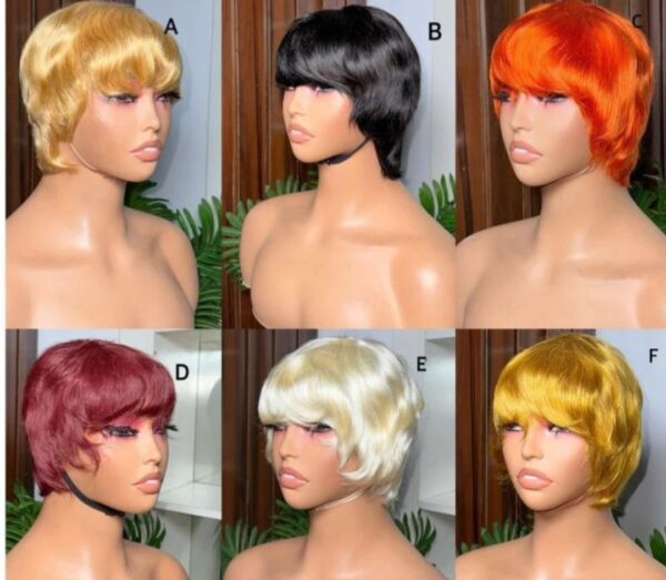 Coloured Skull Cap Wig